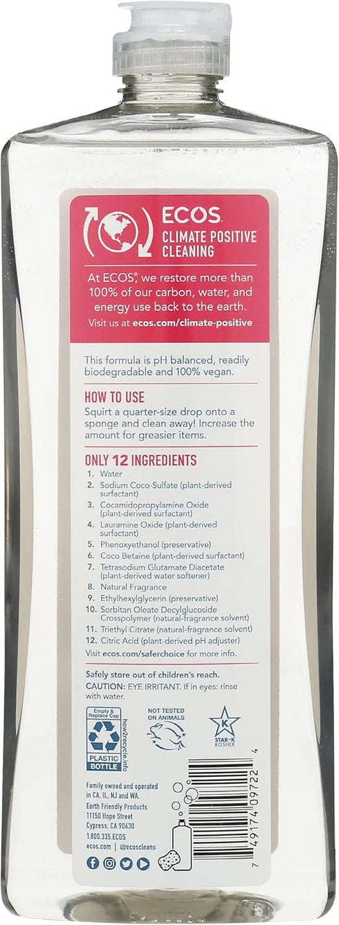 Earth Friendly Products Dishwashing Liquid, Natural Grapefruit, 25 Ounces...