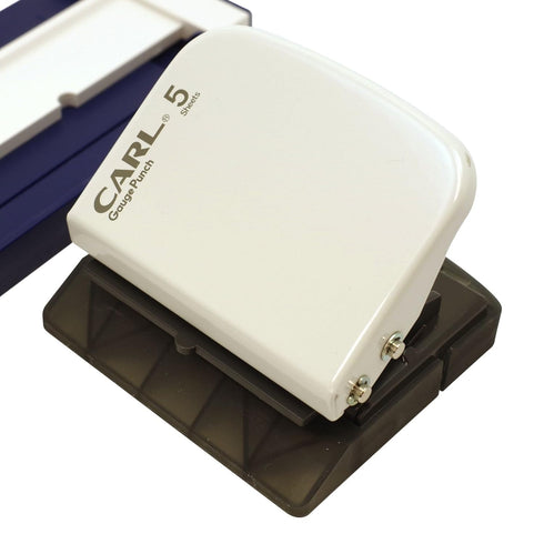 Carl GP-20-B Loose Leaf Punch, Gauge Punch, Compatible with A5, 20 Holes, 5 Pieces, Blue, Japanese Manufacturer...