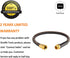 Giraffe Tools Garden Leader Hose 5/8 inch x 2.5ft, Short Water Hose Heavy Duty, Flexible, Lightweight Hybrid Hose with Bend Protection, Male to Fe...