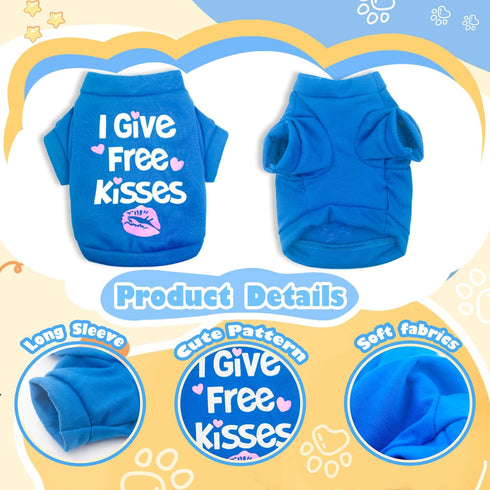 4 Pieces Dog Clothes for Small Dogs Boy Chihuahua Clothes Yorkie Teacup Clothes Spring Summer Pet Shirt Cute Puppy Clothes Outfits Dog T-Shirt (4 ...