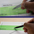 Pacific Arc Modern Bold Lettering Template Guide, with 1/8 to 1/4 Inch Letters...