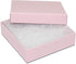 RJ Displays- 12 Pack Pink Cotton Filled Cardboard Paper Jewelry Box with snug-fitting lids. Gift Case for Bracelets, Bangle, Necklaces, Brooch and...