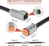 MUYI 2 Wire Connector, 8 Kits 16AWG DT Connectors Automotive Waterproof Electircal Plugs with 4.72" Pigtail Wiring Harness Heat Shrink Tube...