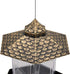 Twinkle Star Wild Bird Feeder Hanging for Garden Yard Outside Decoration, Hexagon Shaped with Roof...