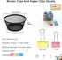 Binder Clips - 48 Pcs 1 Inch, Paper Binder Clips with Paper Clip Holder for Desk, Medium Paper Clamps for Office, School, Home...