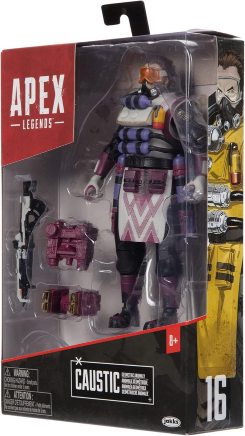 Electronic Arts Apex Legends Action Figure 6-Inch Caustic Collectible Rare: Geometric Anomaly Skin...