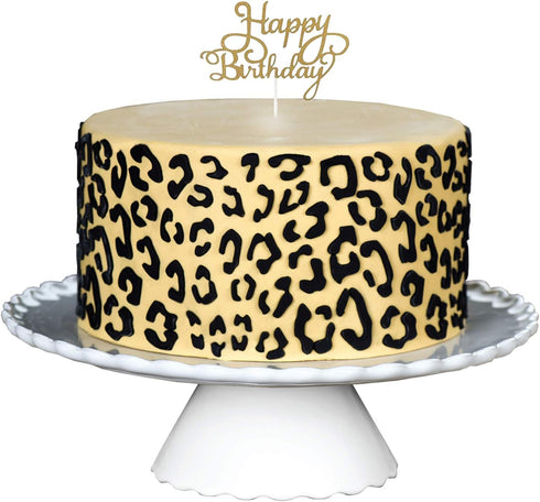 CrafTreat Cheetah Print Stencil for Crafts Reusable - Cheetah Skin Pattern Stencil 6X6 Inch - Cake Stencils & Templates, Leopard Print Stencils fo...