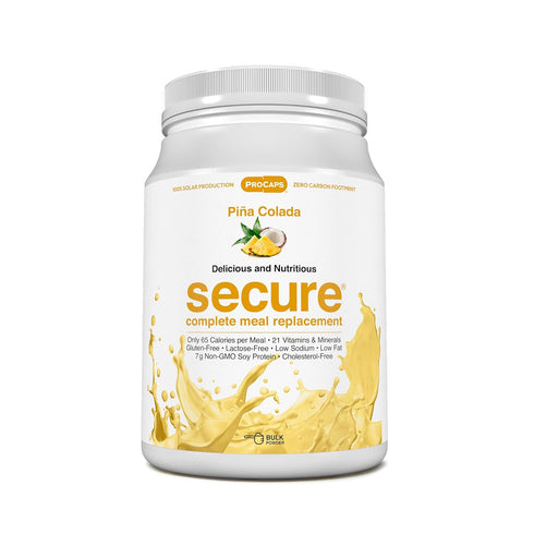 ANDREW LESSMAN Secure Soy Complete Meal Replacement - Piña Colada 10 Servings - Only 65 Calories, 7g Non-GMO Soy Protein, Vitamins and Minerals, L...