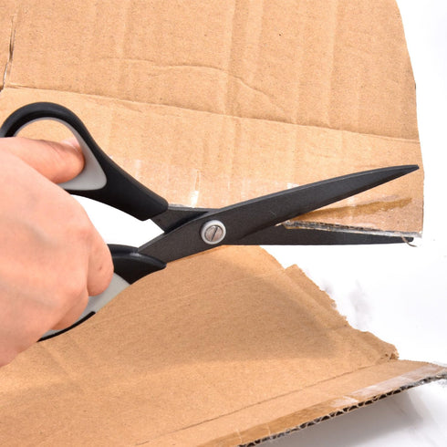 Craft Scissors Set of 3, Sharp All Purpose Scissor, Titanium Teflon Non-Stick Stainless Steel Blade, Rubber Soft Grip Handle,Great for Office Home...