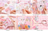 Draupnir Kawaii Pink Cute Cat Scrapbook Kit, Bullet Junk Journal Kit with Journaling/Scrapbooking Supplies, Stationery, A6 Grid Notebook Graph Rul...
