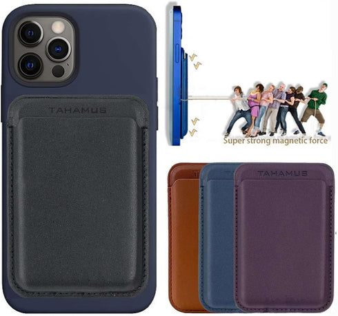 Magnetic Card Wallet Holder with MagSafe for iPhone 14 Series/iPhone 13 Series and iPhone 12 Series, (Wisteria)...