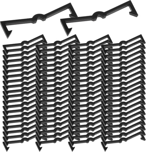 100 Pcs Peg Locks Pegboard Hook Locks Peg Hook Locks Plastic Pegboard Hooks Black Plastic Peg Hook Fixer Pegboard Display Hook Organizer Peg Board...