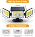 Upgraded Solar Lights Outdoor, 3 Modes 368LED Solar Security Lights Outdoor IP65 Waterproof Solar Motion Sensor Lights Outdoor Solar Wall Lights O...