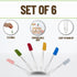 Evelots Set of 6 Mini Silicone Spatulas for Kitchen Cooking & Baking, Small Silicone Cooking Utensils, Heat Resistant BPA Free - Up To 446 Degrees...