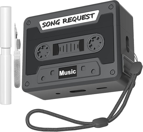 Cassette Tape Case Cover for AirPods Pro 2nd Generation,Look Back Past,Enjoy Future,Shock Resistant,Washable,Scratch Proof,with Cleaning Kit&Beaut...