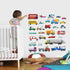 decalmile Cars Wall Stickers Transports Kids Room Wall Decor Peel and Stick Wall Decals for Boys Children's Room Nursery Bedroom Classroom...