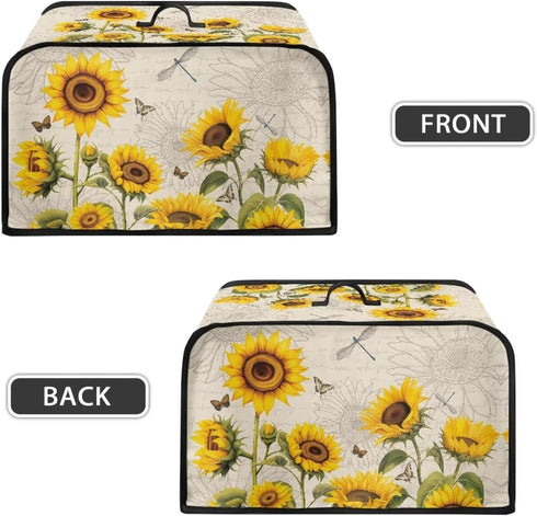 Sunflower Slow Cooker Dust Cover Dragonfly Small Appliance Covers Home Decor Insulated Slow Cooker Bags Rice Cooker Storage Bag Dustproof...