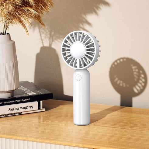 Mini Handheld Fan, 3 Speed Personal Mini Fan, Portable Battery Fan, USB Rechargeable Makeup Eyelash Fan, Suitable for Fashionable Women Traveling ...