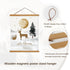 Artmag Magnetic Poster Hanger Frame, 18x24 18x12 18x28 Light Wood Wooden Magnet Canvas Artwork Print Poster Hangers Frames Hanging Kit (Teak Wood,...