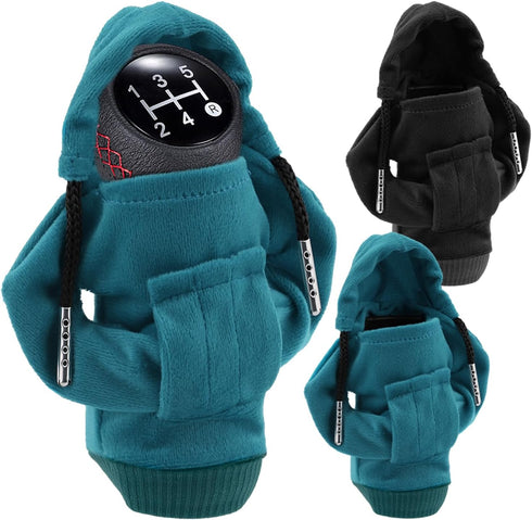 Car Gear Shift Cover, 2 Pcs Gear Shift Hoodie, Universal Mini Gear Shift Knob Cover, Funny Dustproof Stick Shift Cover Interior Decor Accessories ...