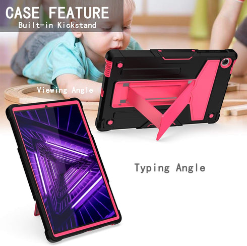 Case for Lenovo Tab M10 FHD Plus TB-X606F / TB-X606X (2nd Gen, 2020) - Hybrid Case Cover with Kickstand for Lenovo Tablet M10 FHD Plus 10.3 Inch D...