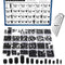 620Pcs M2, M3, M4, M5, M6, M8 Metric Hex Socket Head Cup Point Set Screws (Black),25 Size 12.9 Class Alloy Steel Grub Screw Assortment Kit with 6 ...