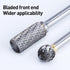 HUHAO Carbide Burr Set Double Cut 10PCS Rotary Burr Bits with 3mm(1/8") Shank 6mm(1/4") Bit Die Grinder Rotary Tool Rasp Bits Wood Carving Accesso...