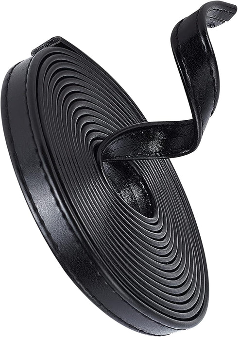 GORGECRAFT 118 Inches Double Sided Leather Strip PU Leather Straps 0.5 inch Wide Flat Cord DIY Leather Strap String for Making Bag Strap Crafts Le...