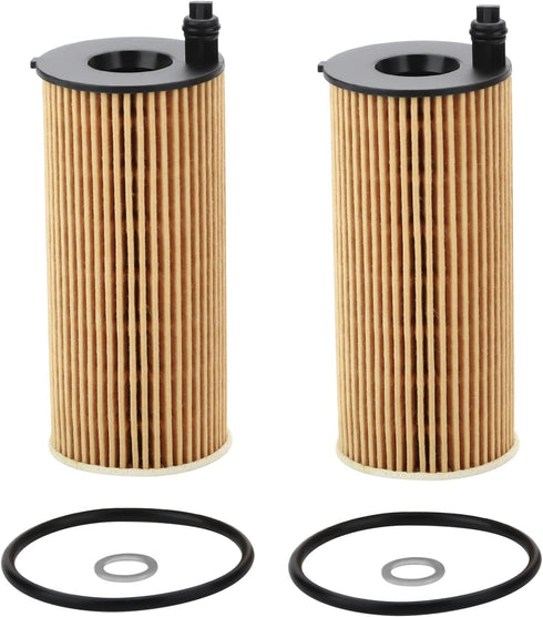 2 Pcs Oil Filter Compatible With 2016-2023 118i 230i 330i 430i 530i 740e X3 X4 Z4 GR Supra, Replace#HU6014Z, HU6014/1Z, 11428575211...