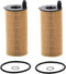 2 Pcs Oil Filter Compatible With 2016-2023 118i 230i 330i 430i 530i 740e X3 X4 Z4 GR Supra, Replace#HU6014Z, HU6014/1Z, 11428575211...