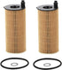 2 Pcs Oil Filter Compatible With 2016-2023 118i 230i 330i 430i 530i 740e X3 X4 Z4 GR Supra, Replace#HU6014Z, HU6014/1Z, 11428575211...
