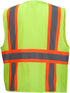 Pyramex Hi-Viz All Mesh Safety Vest with Contrasting Reflective Tape, Lime, XL...