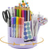 360°Degree Rotating Desk Organizer, 10 Slots Pencil Pen Holder for Desktop, Cute Rotating Desk Pen Organizer Storage Caddy for Office, School, Hom...