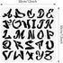 BENECREAT Graffiti Letters Stencil 12x12", Street Graffiti Uppercase Alphabet Reusable Painting Stencils for Scrapbooking Drawing DIY Furniture Wa...