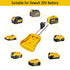 20v to 12v Step Down Converter Power Inverter Aadpter for DeWalt 20V Batteries, DC Voltage Battery Power Adapter 15A 180W Voltage Converter(20v,Ye...