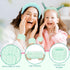 6Pcs Green Spa Headbands and Wrist Washbands Set, Skincare Headbands Snail Face Wash Headband Makeup Headband, Terry Cloth Headbands Face Towel Wr...