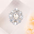 LAXPICOL Vintage Clear Austrian Crystal Brooch Pin For Women Elegant Wedding Bridal Broach Pin 1.69"*1.39"...