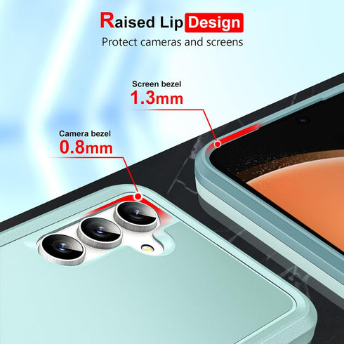 LeYi for Samsung-Galaxy-S23-FE-Case, Samsung S23 FE Case with Screen Protector and Camera Lens Protector, Dual Layer Heavy Duty Protective Rugged ...