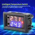 Digital Display Microcomputer Thermostat Temperature Controller Switch Temperature Sensor Microcomputer Thermostat for Air Conditioning System DC1...