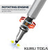 uni-ball Kuru Toga Mechanical Pencil with 0.7 mm Lead Refills & Pencil Erasers, HB #2...