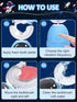 FTOYIN Kids Electric Toothbrush with 3 Brush Heads, U Shaped Ultrasonic Toothbrush Kids with 5 Modes, 45s Smart Reminder, 360-Degree Automatic Cle...