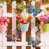 3 Pack Metal Butterfly Wall Art Outdoor Decor, Butterflies Spring Wall Sculpture Hanging Metal Wall Decorations for Garden, Patio, Fence, Yard, Li...