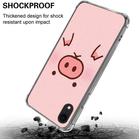 Pig Case for iPhone XR,Gifun Anti-Slide Clear TPU Flexible Protective Case Cover Compatible with iPhone XR 2018 - Pig...