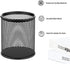 Pen Holder Pencil Holder Mesh Metal Pen Cup Holder Pencil Cup Holder for Desk Office Home Pen Organizer Black, 6 Pack...