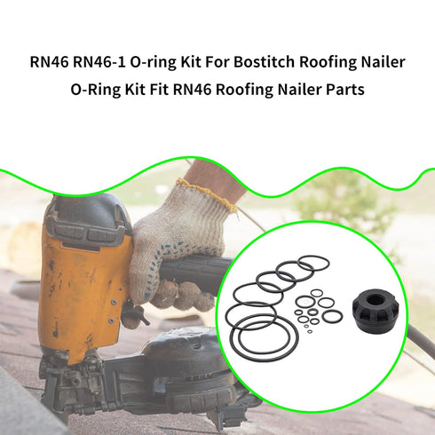 HAKATOP RN46 RN46-1 O-Ring and 149803 Rubber Bumper Kit for Bostitch Roofing Nailer...