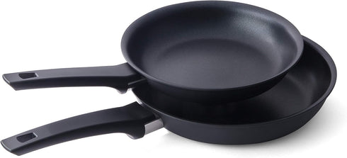 CUISIPRO Soft Touch Non-stick Aluminum Fry Pan, 2piece Set - 1.25qt/8"diam and 2.25qt/9.5"diam...