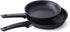 CUISIPRO Soft Touch Non-stick Aluminum Fry Pan, 2piece Set - 1.25qt/8"diam and 2.25qt/9.5"diam...