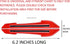 TRUE LINE Automotive Reflective Car Side Mirror Warning Molding Trim Sticker Safety Markers (Red)...