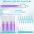 Lezmarket 300PCS Interdental Brushes for Braces, Soft and Bendable Dental Brush for Orthodontic Braces, Braces Cleaner Brush Tooth Pick Teeth Flos...