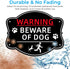 2 Pack Beware of Dog Signs, 10x8 Inch Reflective Aluminum Metal Dog Warning Signs, Durable Ink & Fade Resistant & Weatherproof Beware of Dog Signs...